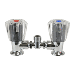 SCANDVIK MIXING BRIDGE W/ACRYLIC KNOBS - 3/8