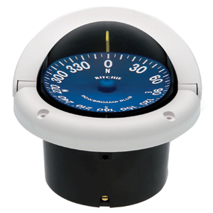 RITCHIE SS-1002W SUPERSPORT COMPASS, FLUSH MOUNT, WHITE