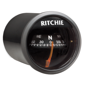 RITCHIE X-21BB RITCHIESPORT COMPASS - DASH MOUNT - BLACK/BLACK