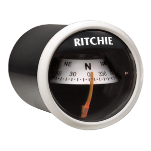 RITCHIE X-21WW RITCHIESPORT COMPASS, DASH MOUNT, WHITE/BLACK
