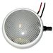 PERKO ROUND SURFACE MOUNT LED DOME LIGHT W/ADJUSTABLE DIMMER-WHITE POWDER COAT