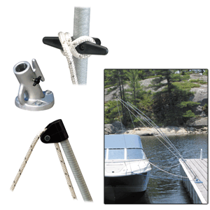 DOCK EDGE PREMIUM MOORING WHIPS 2PC 12FT 5,000 LBS UP TO 23FT
