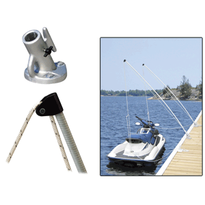 DOCK EDGE ECONOMY MOORING WHIPS 2PC 12FT 4000 LBS UP TO 23 FT