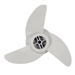 MOTORGUIDE MACHETE III GREAT WHITE GLASS FILLED 3 BLADE