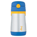 THERMOS FOOGO LEAK-PROOF STRAW BOTTLE-BLUE