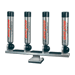 BIG JON QUAD MULTI-SET ROD HOLDER PEDESTAL MOUNT-SILVER