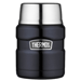 THERMOS STAINLESS KING VACUUM INSULATED FOOD JAR-16 OZ.-STAINLESS STEEL/MIDNIGHT BLUE