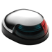ATTWOOD QUASAR 2-MILE DECK MOUNT, BI-COLOR RED/GREEN COMBO-12V-HIPP/CHROME HOUSING W/BLACK BASE