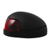 ATTWOOD QUASAR 2-MILE DECK MOUNT, RED SIDELIGHT-12V-BLACK HOUSING