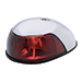 ATTWOOD 2-MILE DECK MOUNT, RED SIDELIGHT-12V-STAINLESS STEEL HOUSING
