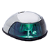 ATTWOOD 2-MILE DECK MOUNT, GREEN SIDELIGHT-12V-STAINLESS STEEL HOUSING