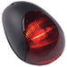 ATTWOOD 2-MILE VERTICAL MOUNT, RED SIDELIGHT-12V-BLACK PLASTIC HOUSING