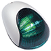 ATTWOOD 2-MILE VERTICAL MOUNT, GREEN SIDELIGHT-12V-WHITE PLASTIC HOUSING
