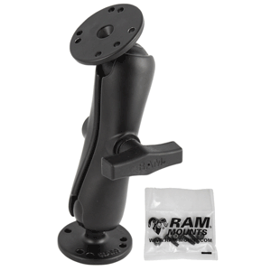 RAM MOUNT 1.5" BALL MARINE ELECTRONIC RUGGED USE SURFACE MOUNT F/GARMIN ECHO 200, 500C & 550C