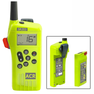 ACR SR203 VHF HANDHELD SURVIVAL RADIO