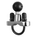 RAM MOUNT CHROME RAIL BASE W/STAINLESS STEEL U-BOLT