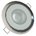 LUMITEC MIRAGE, FLUSH MOUNT DOWN LIGHT, GLASS FINISH/POLISHED SS BEZEL 2-COLOR WHITE/RED DIMMING
