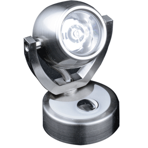 LUNASEA WALL MOUNT LED LIGHT w/TOUCH DIMMING, WARM WHITE/BRUSHED NICKEL FINISH, ROTATING LIGHT