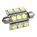 LUNASEA 3-SIDED 9 LED FESTOON-10-30VDC/2W/141 LUMENS-WARM WHITE
