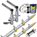 TACO GRAND SLAM 280 PACKAGE W/15' SILVER/GOLD POLES,(2) 280 OUTRIGGER MOUNTS, PREMIUM RIGGING KIT AND LINE CADDY