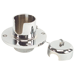 WHITECAP CHAIN & ROPE DECK PIPE - CP/BRASS