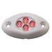 INNOVATIVE LIGHTING COURTESY LIGHT-4 LED SURFACE MOUNT-RED LED/WHITE CASE