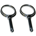 PERKO ROUND TYPE ROWLOCK HORNS-CHROME PLATED ZINC