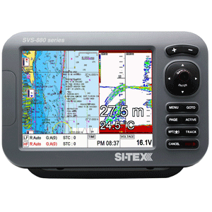 SITEX SVS-880CF 8" CHARTPLOTTER/SOUNDER COMBO W/INTERNAL GPS ANTENNA & NAVIONICS+ FLEXIBLE COVERAGE CHART CARD