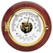 BARIGO CAPTAIN SERIES BAROMETER/THERMOMETER-BRASS & MAHOGANY-6