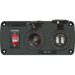 BLUE SEA 4353 BELOWDECK PANEL-12V SOCKET & DUAL USB