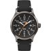TIMEX EXPEDITION METAL SCOUT, BLACK LEATHER/BLACK DIAL