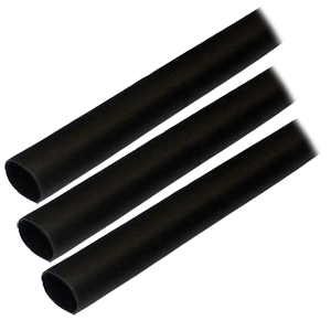 ANCOR ADHESIVE LINED HEAT SHRINK TUBING (ALT), 1/2" X 3", 3-PACK, BLACK