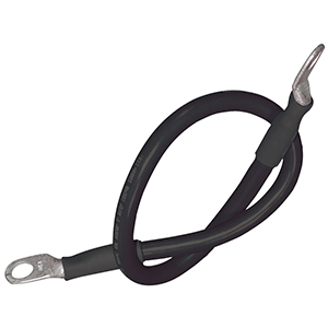 ANCOR BATTERY CABLE ASSEMBLY, 2 AWG (34MM2) WIRE, 5/16" (7.93MM) STUD, BLACK, 32" (81.2CM)