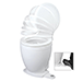 JABSCO LITE FLUSH ELECTRIC 24V TOILET W/FOOTSWITCH