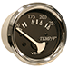 VDO ALLENTARE BLACK 250F WATER TEMPERATURE GAUGE-USE W/MARINE 450-29 OHM SENDER-12V-CHROME BEZEL