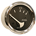 VDOALLENTARE BLACK FUEL LEVEL GAUGE-USE W/MARINE 240-33 OHM FUEL SENDERS-12V-CHROME BEZEL