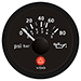 VDO VIEWLINE ONYX 80 PSI/5 BAR OIL PRESSURE GAUGE 12/24V-USE WITH VDO SENDER