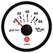 VDO VIEWLINE IVORY 80 PSI/5 BAR OIL PRESSURE GAUGE 12/24V-USE WITH VDO SENDER