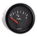 VDO VISION BLACK FUEL GAUGE-USE WITH 10-184 OHM SENDER-12V