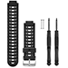 GARMIN REPLACEMENT WATCH BANDS-BLACK & WHITE