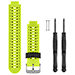 GARMIN REPLACEMENT WATCH BANDS-FORCE YELLOW SILICONE