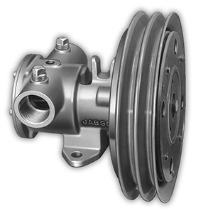 JABSCO 1-1/4" ELECTRIC CLUTCH PUMP, DOUBLE A GROOVE PULLEY, 12V