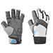 MUSTANG TRACTION OPEN FINGER GLOVE - LIGHT GRAY/BLUE - LARGE