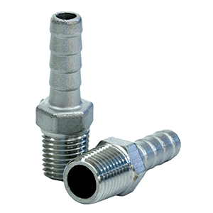 TIGRESS STAINLESS STEEL PIPE TO HOSE ADAPTOR 1/4" IPS