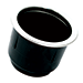 TIGRESS BLACK PLASTIC CUP HOLDER INSERT W/SS RING ON TOP