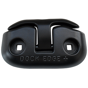 DOCK EDGE FLIP-UP DOCK CLEAT - 6" - BLACK