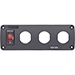BLUE SEA 4357 BELOWDECK PANEL - CIRCUIT BREAKER, 3X BLANK APERTURES