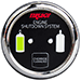 FIREBOY-XINTEX DELUXE HELM DISPLAY w/GAUGE BODY, LED & COLOR GRAPHICS f/ENGINE SHUTDOWN SYSTEM, CHROME BEZEL DISPLAY