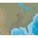 C-MAP NT+ NA-C051 C-CARD FORMAT LOWER MISSISSIPPI RIVER