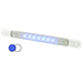 HELLA MARINE SURFACE STRIP LIGHT W/SWITCH - WHITE/BLUE LEDS - 12V